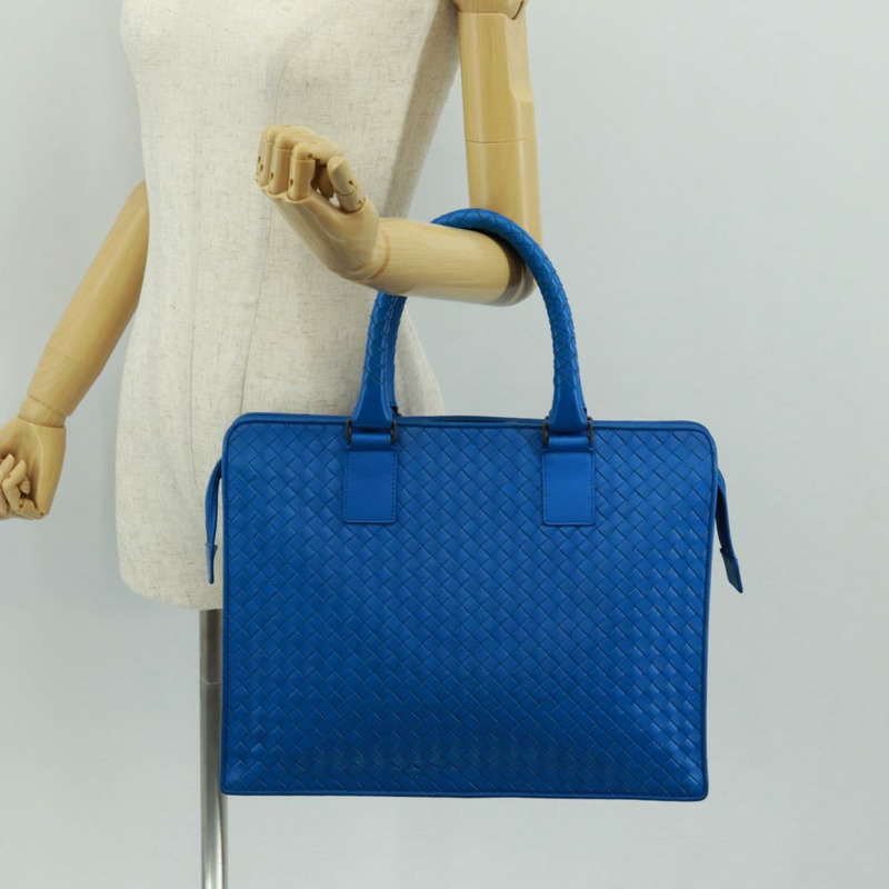 【日本直送】BOTTEGA VENETA INTRECCIATO 商務包皮革藍正品 161673V-22