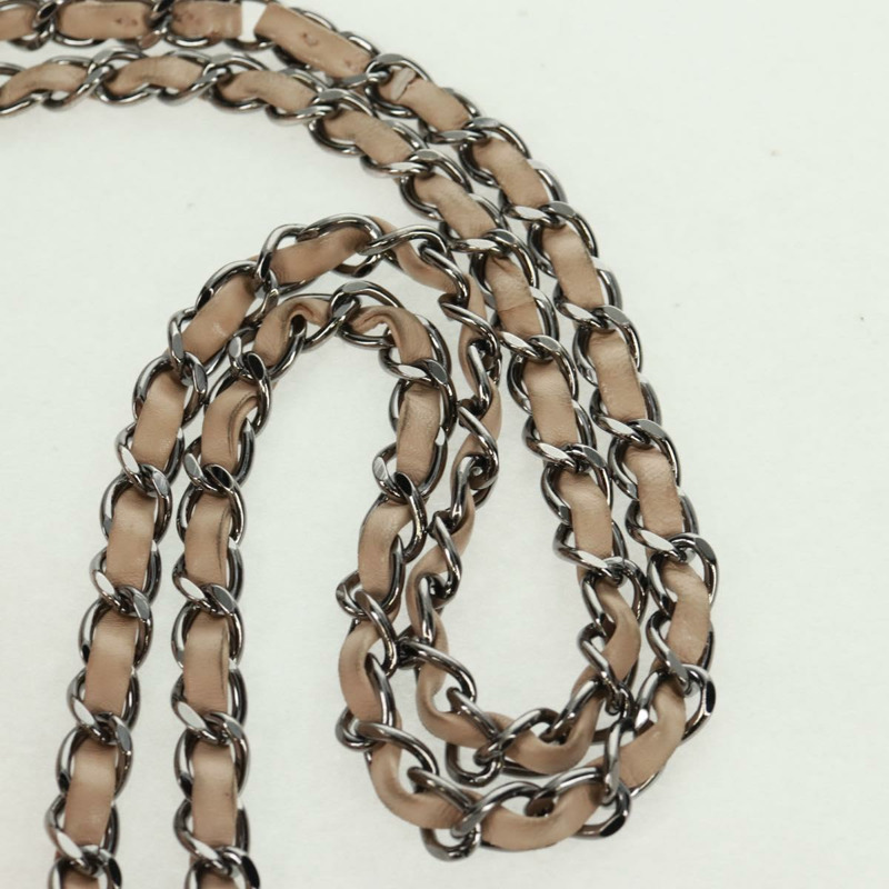 【日本直送】香奈兒 Chain Matelasse 2.55 單肩包，羊皮材質，粉紅色，銀色雙C標誌，正品編號 161670V-7