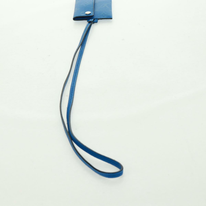 【日本直送】路易威登 Monogram Pockets On Strap 卡包 藍色 M83154 LV Auth 160962M-13