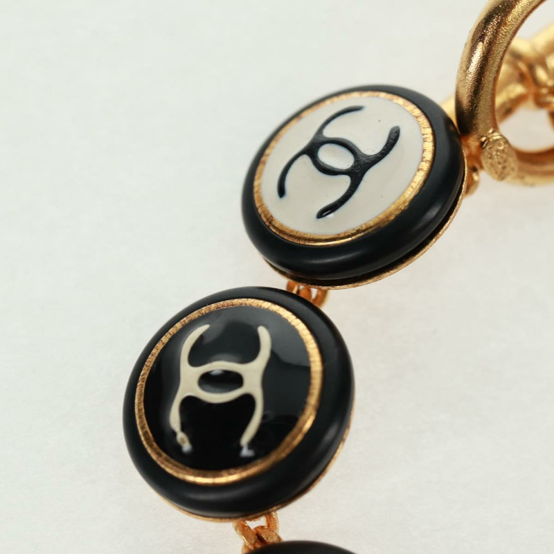 【日本直送】香奈兒黑金屬手鐲，CC標誌，貨號162895V-1