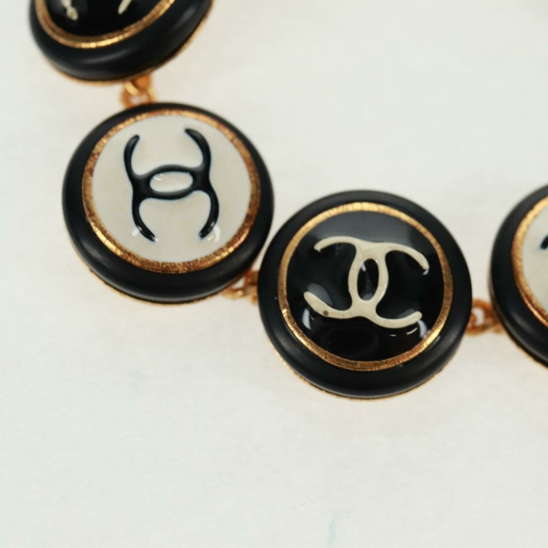 【日本直送】香奈兒黑金屬手鐲，CC標誌，貨號162895V-2