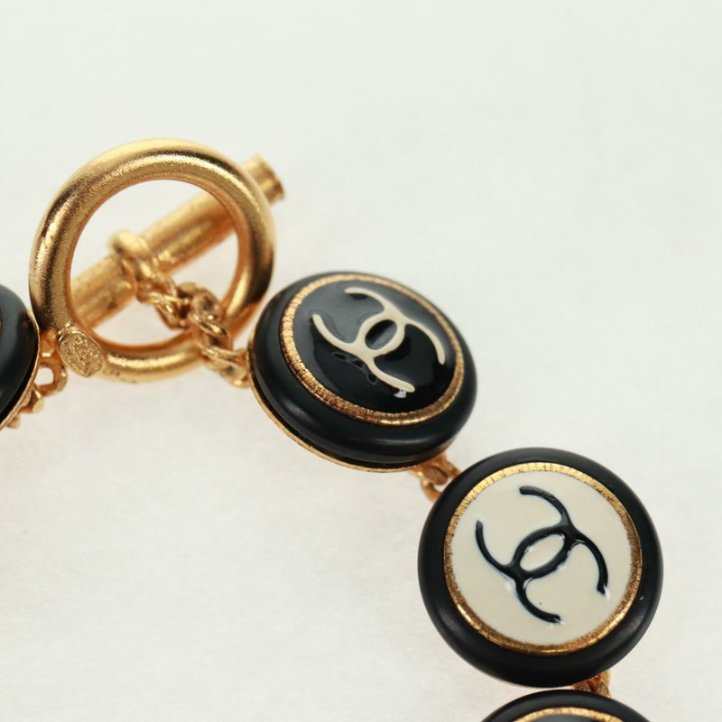 【日本直送】香奈兒黑金屬手鐲，CC標誌，貨號162895V-4