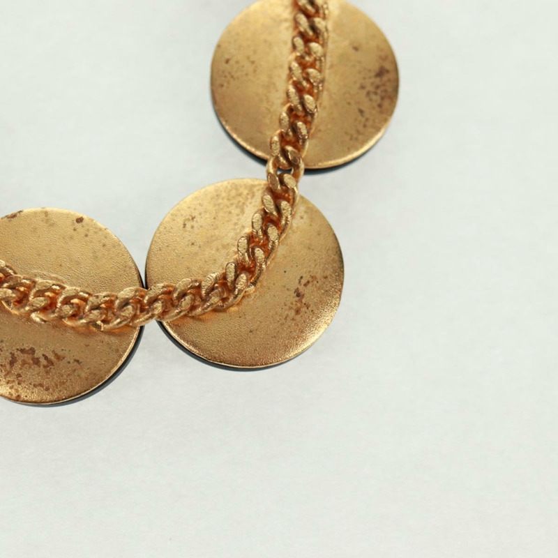 【日本直送】香奈兒黑金屬手鐲，CC標誌，貨號162895V-9