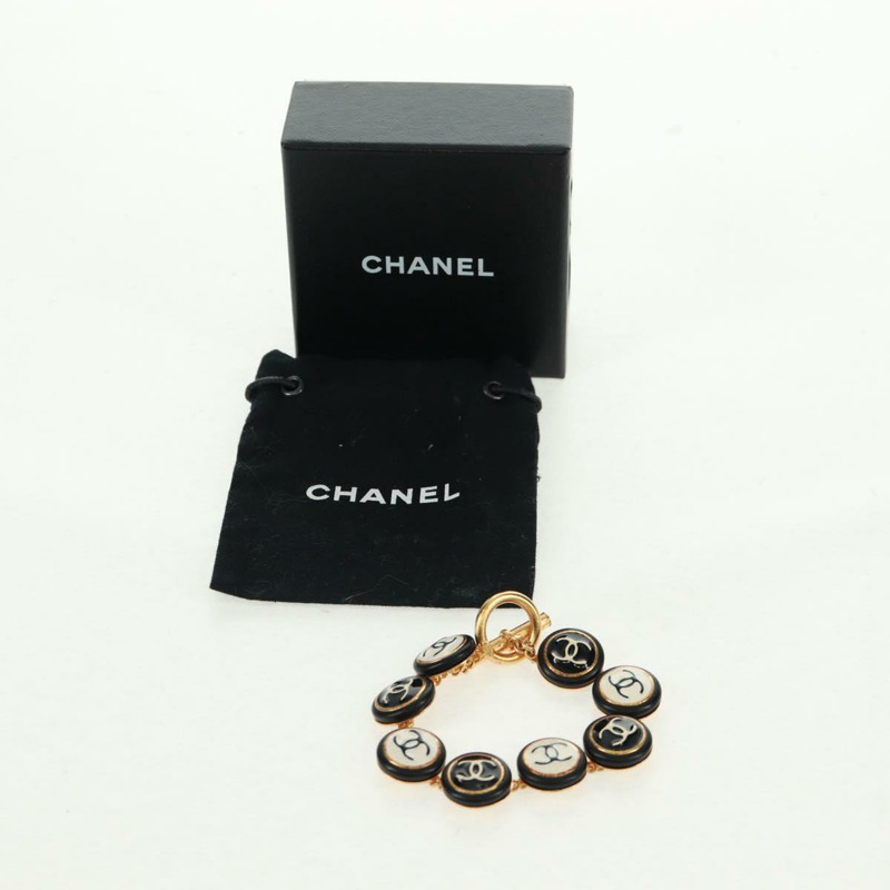 【日本直送】香奈兒黑金屬手鐲，CC標誌，貨號162895V-11