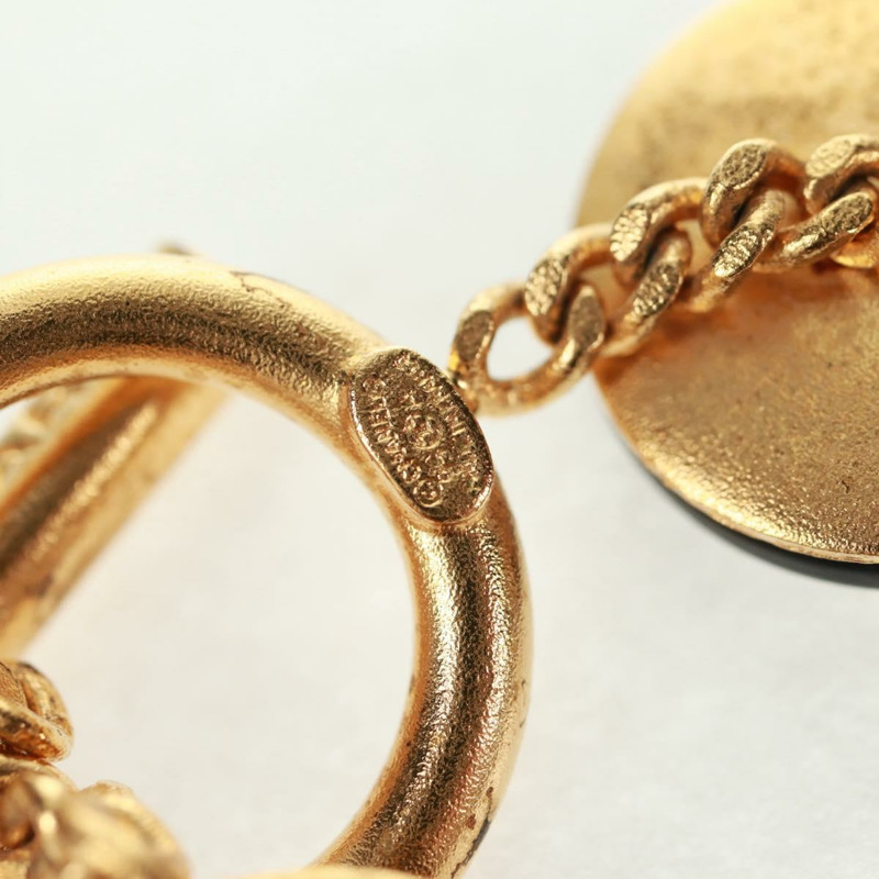 【日本直送】香奈兒黑金屬手鐲，CC標誌，貨號162895V-12