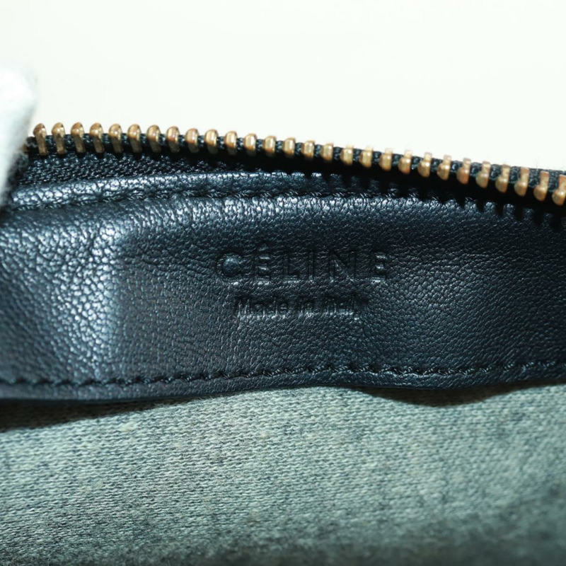 【日本直送】CELINE Trio 大單肩包，斜紋軟呢，綠色/金色，正品，貨號 162840V-19