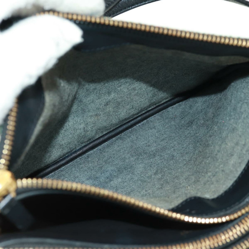 【日本直送】CELINE Trio 大單肩包，斜紋軟呢，綠色/金色，正品，貨號 162840V-23