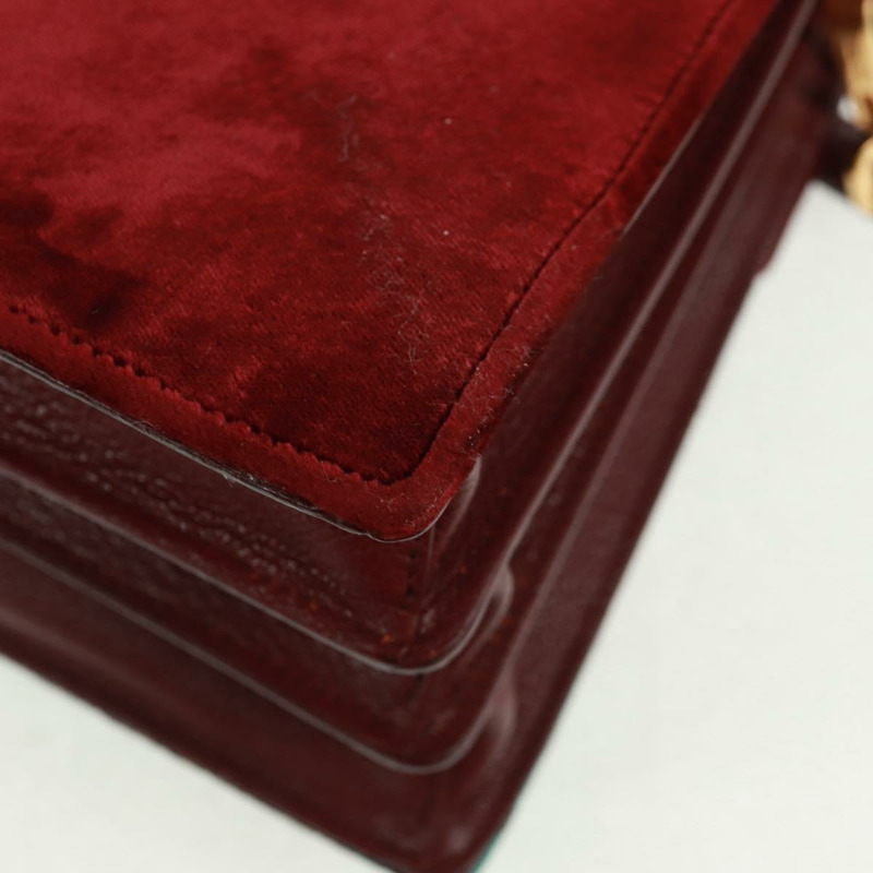 【日本直送】Miu Miu 天鵝絨手提包 2way 紅色金色 正品 162863SAV-18