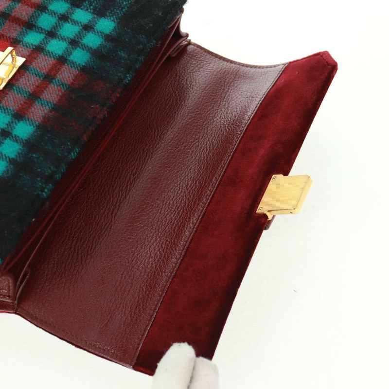 【日本直送】Miu Miu 天鵝絨手提包 2way 紅色金色 正品 162863SAV-23