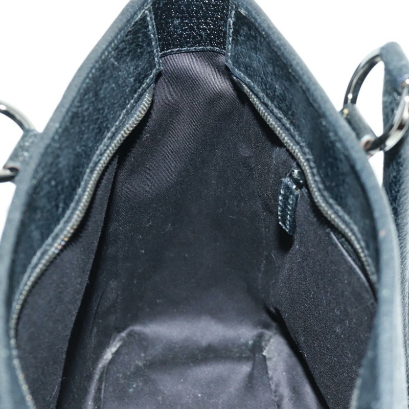 【日本直送】GUCCI GG帆布手提包 黑色 銀色 113011 正品 163073V-19