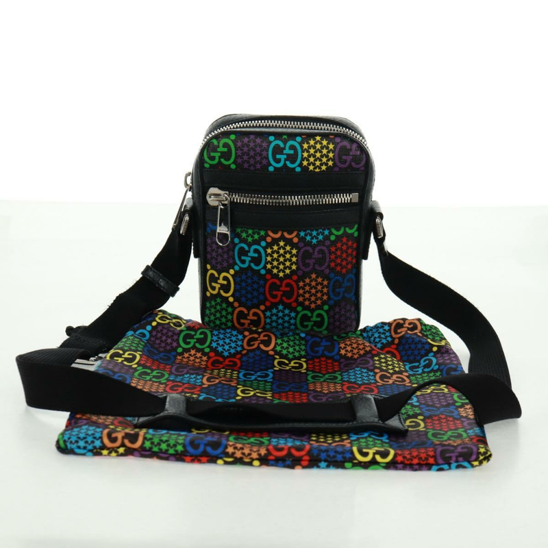 【日本直送】GUCCI GG迷幻風格單肩包 多色銀色 598103 正品 162874M-11