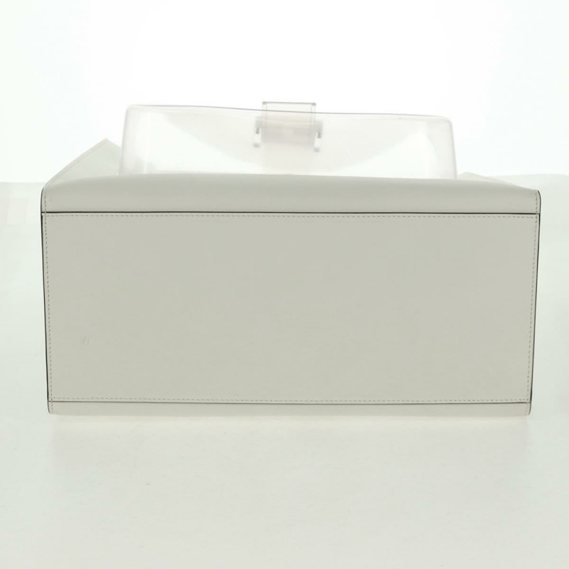 【日本直送】FENDI 白色金色皮革手提包，貨號 163410M-4