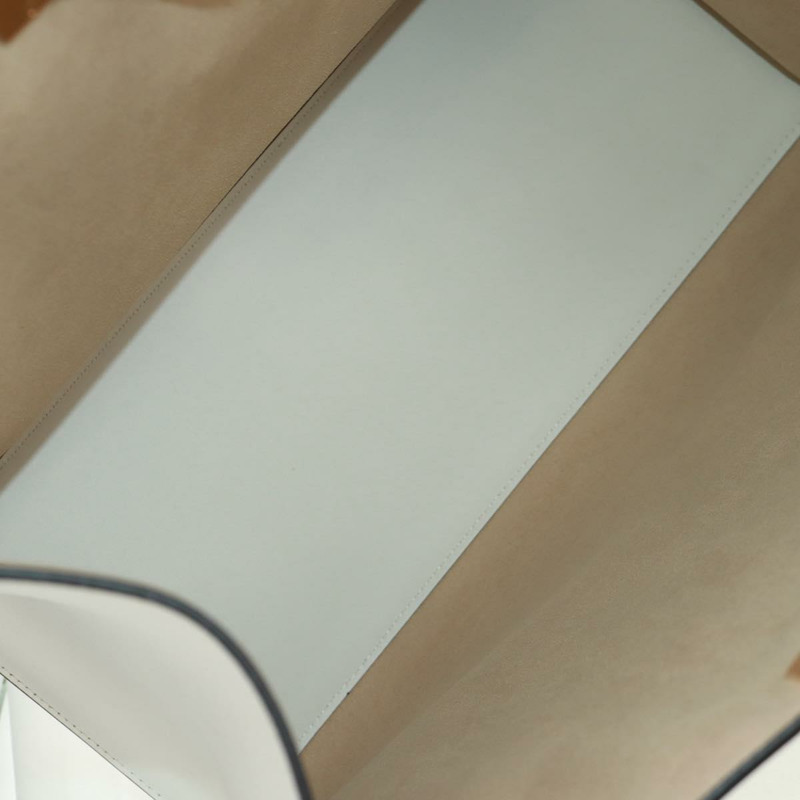 【日本直送】FENDI 白色金色皮革手提包，貨號 163410M-9