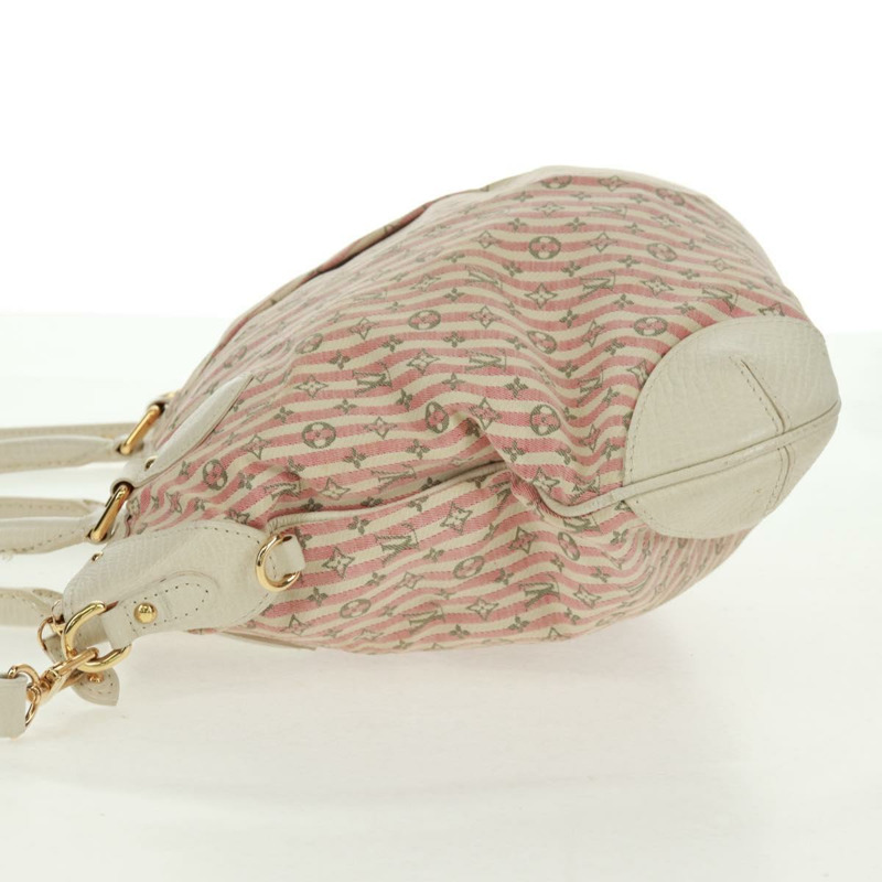 【日本直送】路易威登 Mini Lin Croisette Marina PM 手袋 粉紅色 白色 M95495 LV 正品 163361V-2