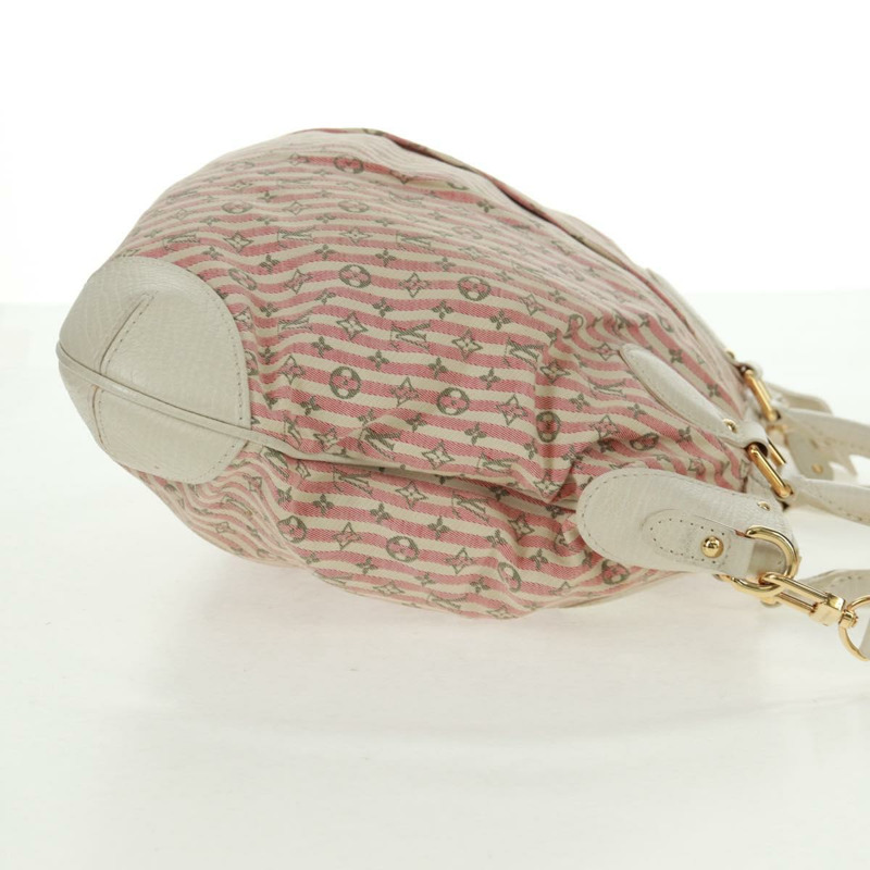 【日本直送】路易威登 Mini Lin Croisette Marina PM 手袋 粉紅色 白色 M95495 LV 正品 163361V-3