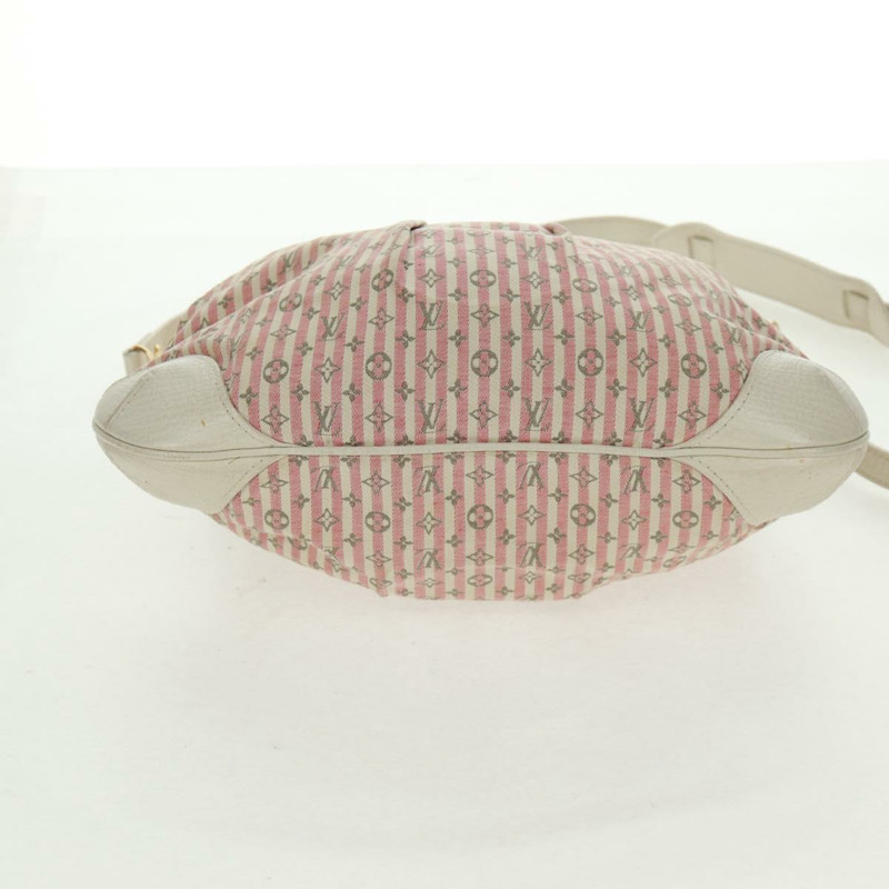 【日本直送】路易威登 Mini Lin Croisette Marina PM 手袋 粉紅色 白色 M95495 LV 正品 163361V-4