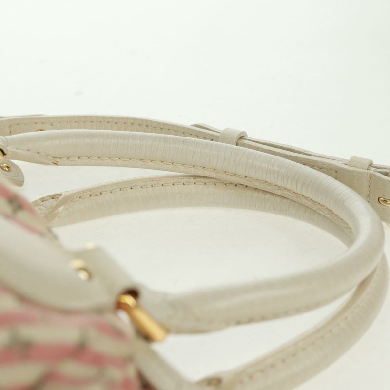 【日本直送】路易威登 Mini Lin Croisette Marina PM 手袋 粉紅色 白色 M95495 LV 正品 163361V-13