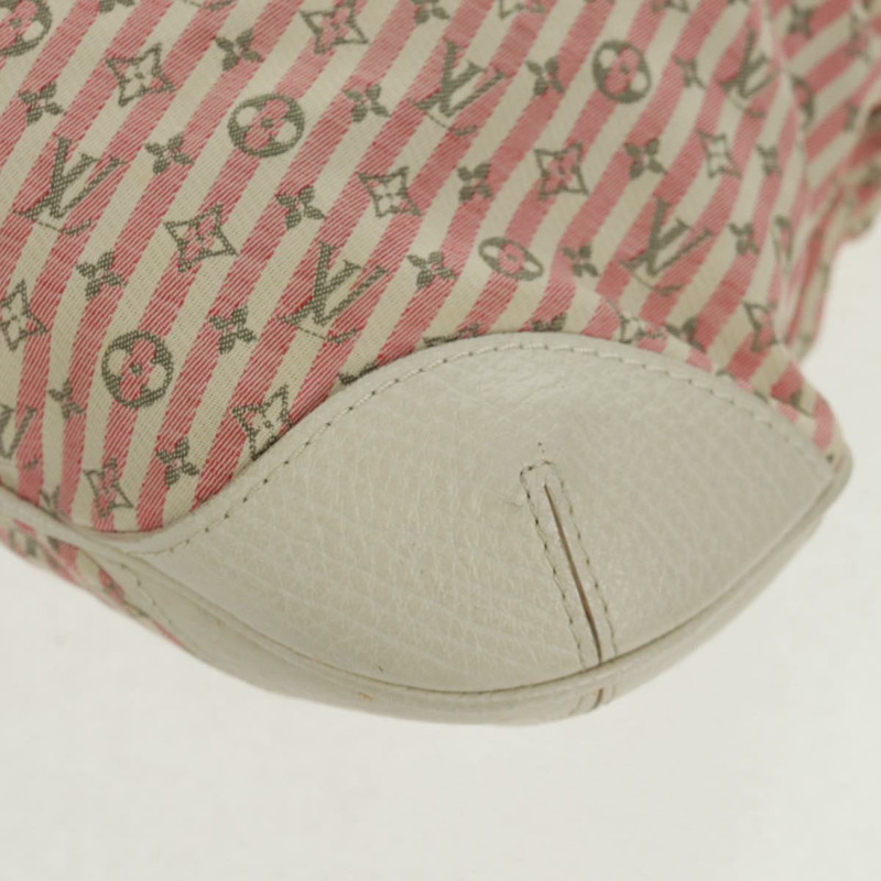 【日本直送】路易威登 Mini Lin Croisette Marina PM 手袋 粉紅色 白色 M95495 LV 正品 163361V-16