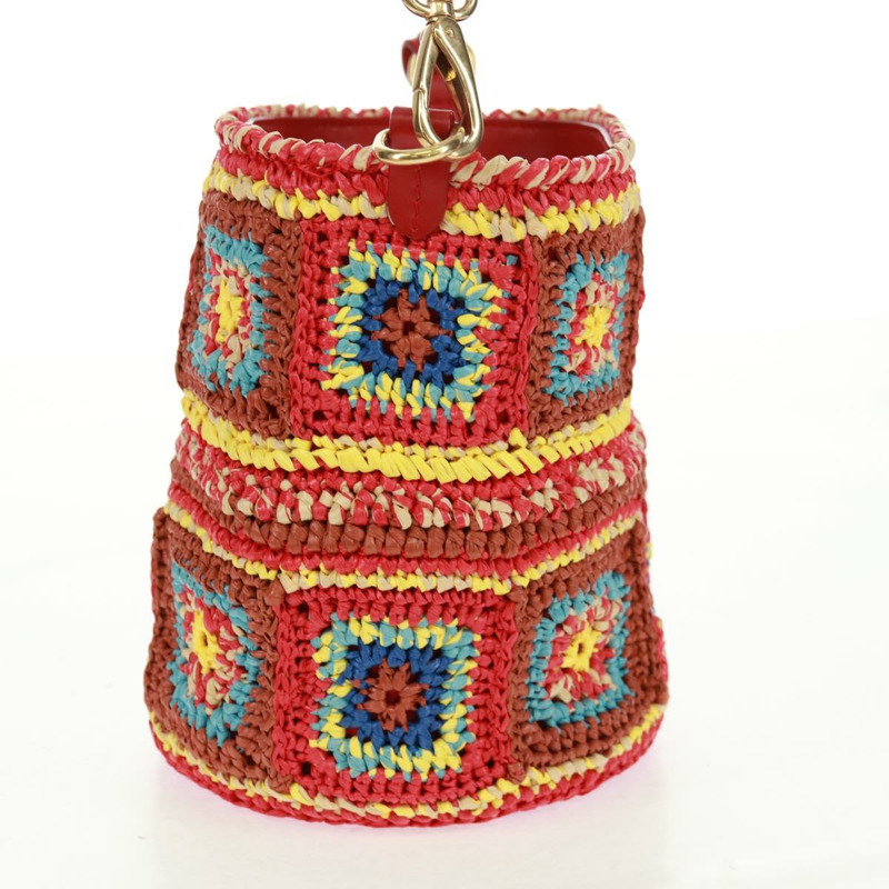 【日本直送】Miu Miu 拉菲草多色金色肩背包 正品 163050SAV-3