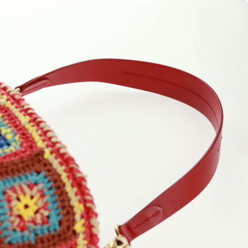 【日本直送】Miu Miu 拉菲草多色金色肩背包 正品 163050SAV-7