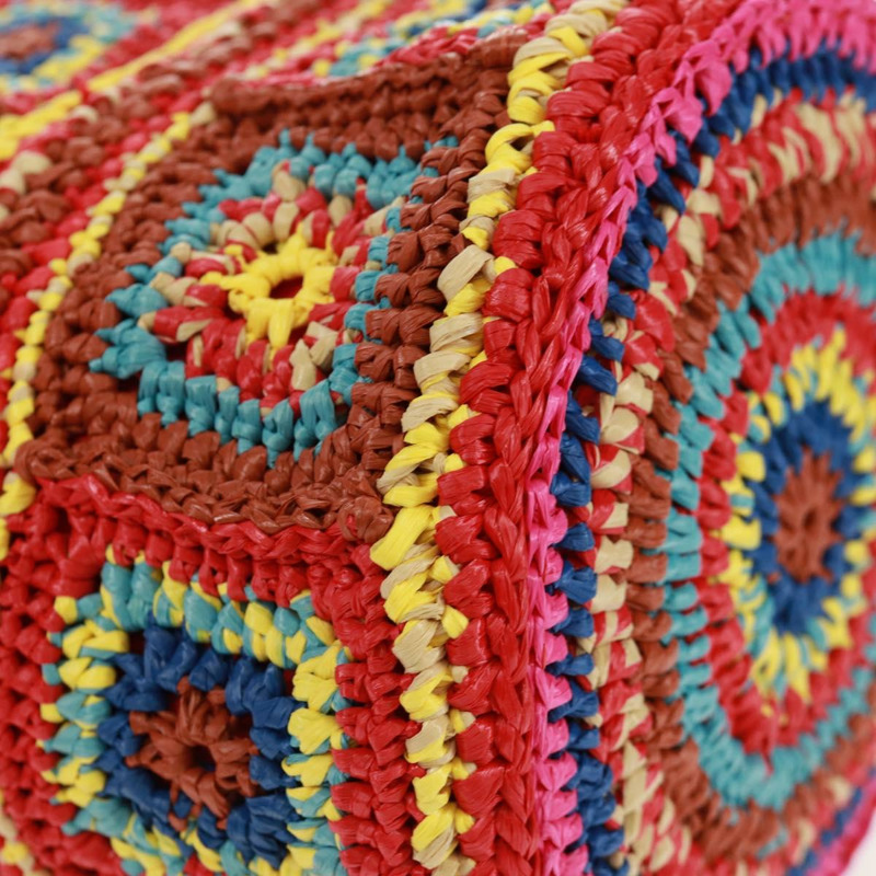 【日本直送】Miu Miu 拉菲草多色金色肩背包 正品 163050SAV-8