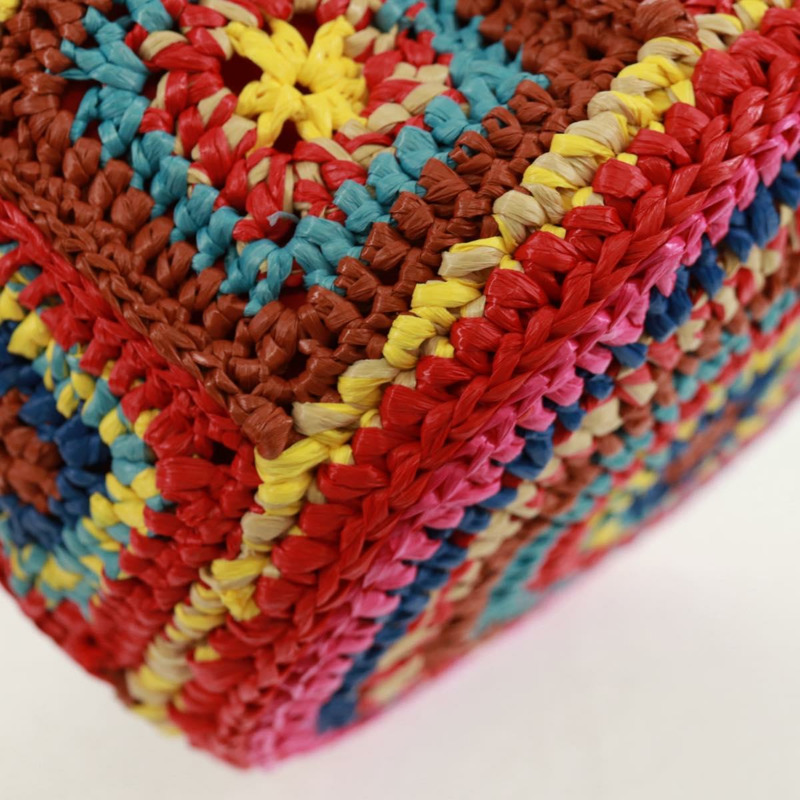 【日本直送】Miu Miu 拉菲草多色金色肩背包 正品 163050SAV-14