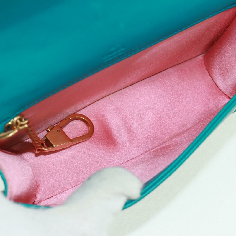 【日本直送】GUCCI GG Marmont 鏈條單肩包 絲絨 金色 祖母綠 488426 正品 163389V-8