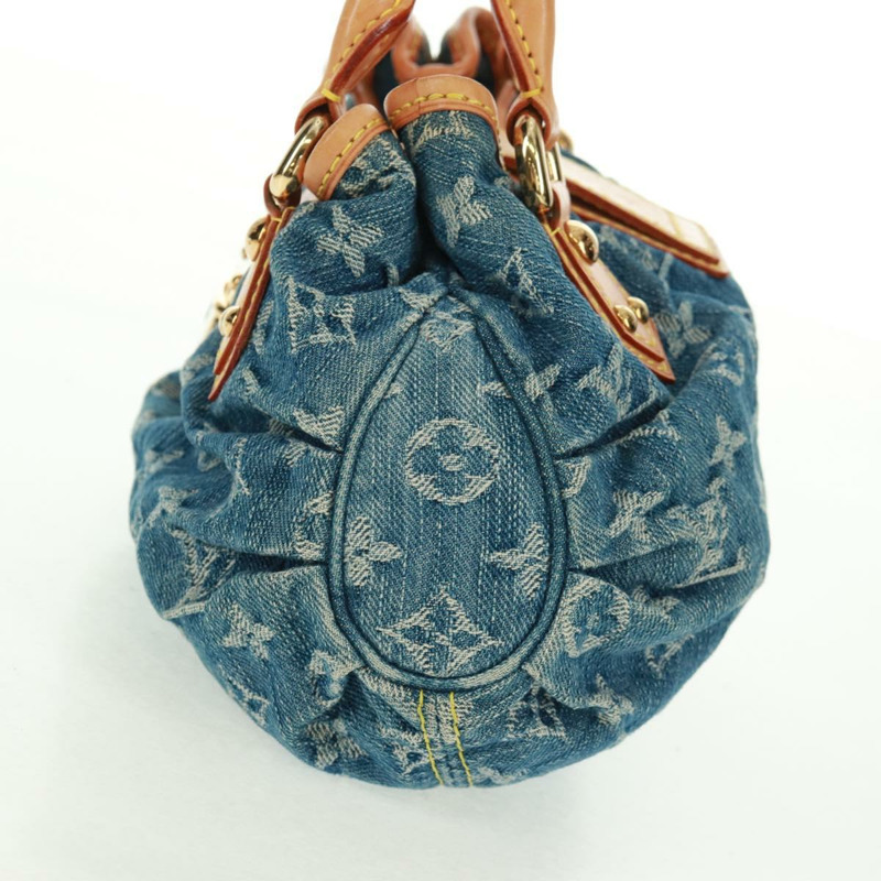 【日本直送】路易威登 Monogram Denim Preity 手提包 藍色 M95020 LV 正品 163386SAV-2