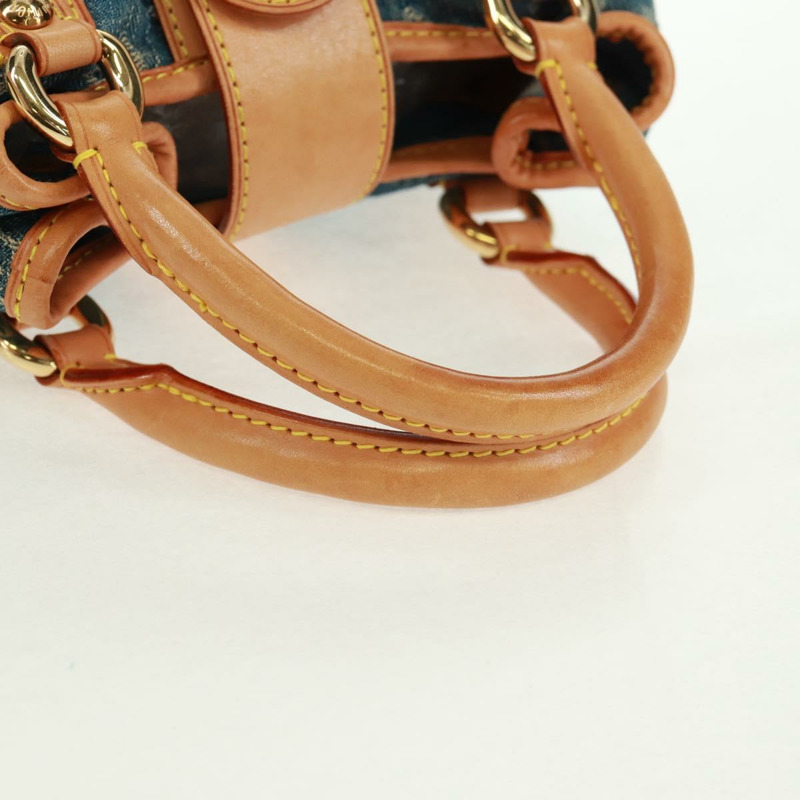 【日本直送】路易威登 Monogram Denim Preity 手提包 藍色 M95020 LV 正品 163386SAV-6