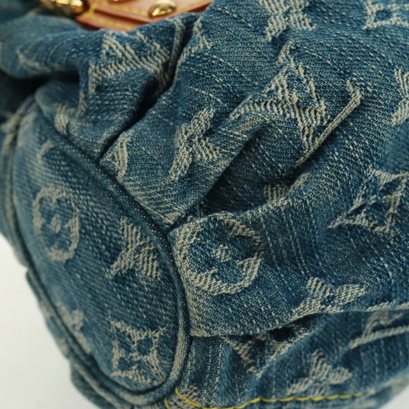 【日本直送】路易威登 Monogram Denim Preity 手提包 藍色 M95020 LV 正品 163386SAV-14