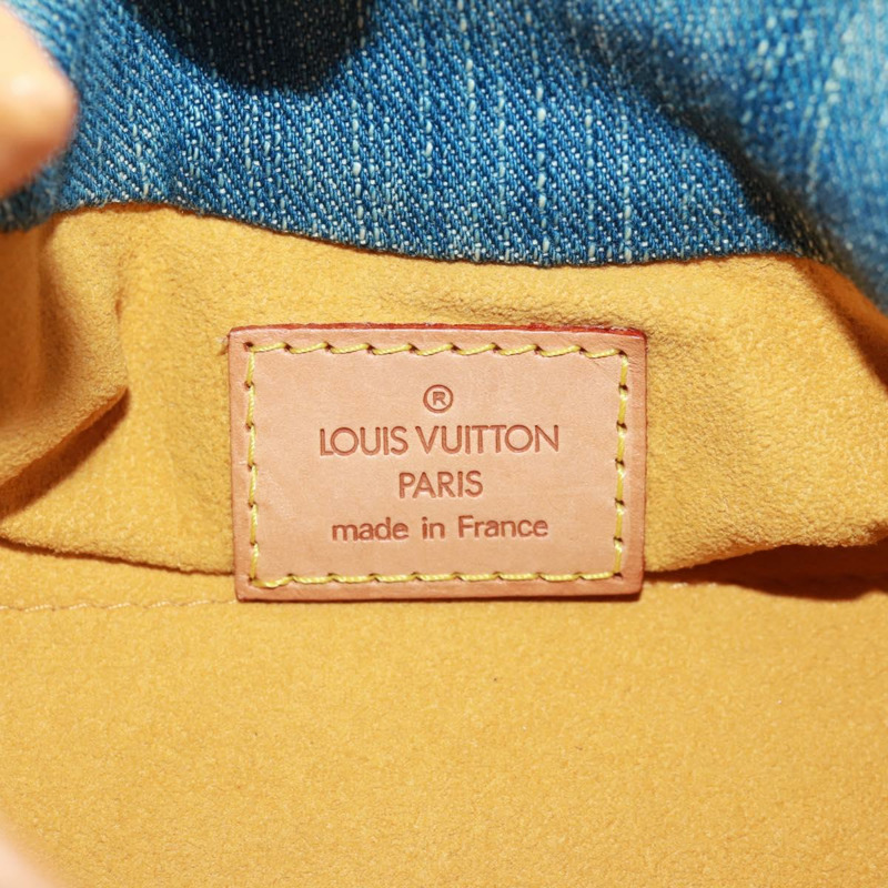 【日本直送】路易威登 Monogram Denim Preity 手提包 藍色 M95020 LV 正品 163386SAV-18