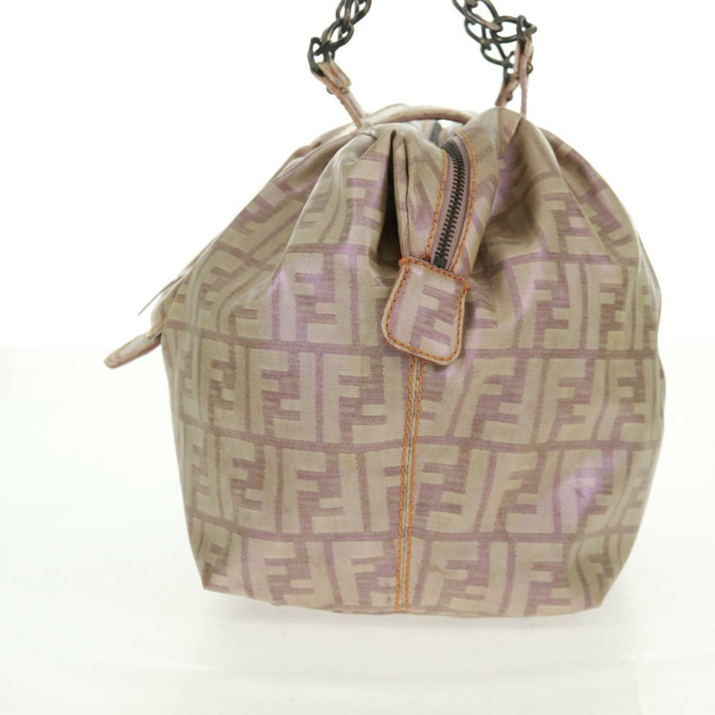 【日本直送】FENDI Zucca 帆布手提包米色正品 163374V-2