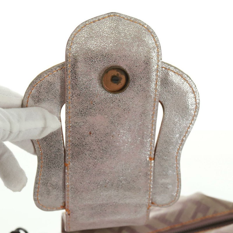 【日本直送】FENDI Zucca 帆布手提包米色正品 163374V-7