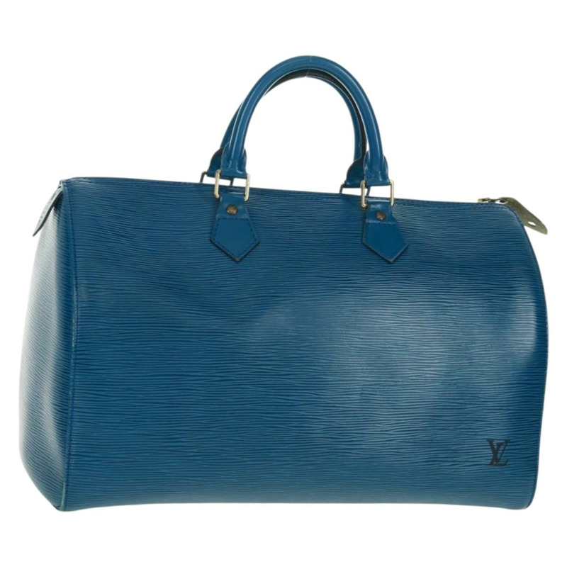 【日本直送】路易威登 Epi Speedy 35 手提包，托萊多藍，M42995，LV 正品，編號 163363V-0