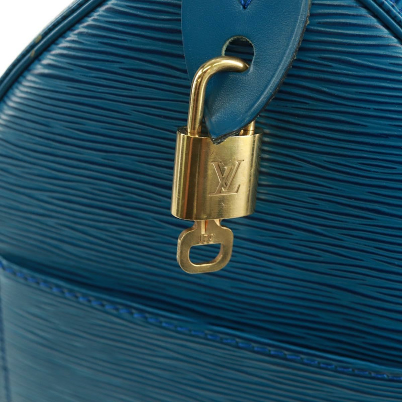 【日本直送】路易威登 Epi Speedy 35 手提包，托萊多藍，M42995，LV 正品，編號 163363V-18