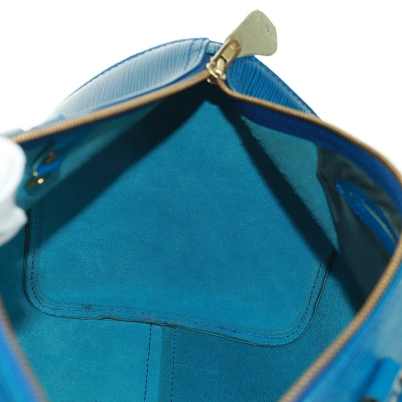 【日本直送】路易威登 Epi Speedy 35 手提包，托萊多藍，M42995，LV 正品，編號 163363V-19