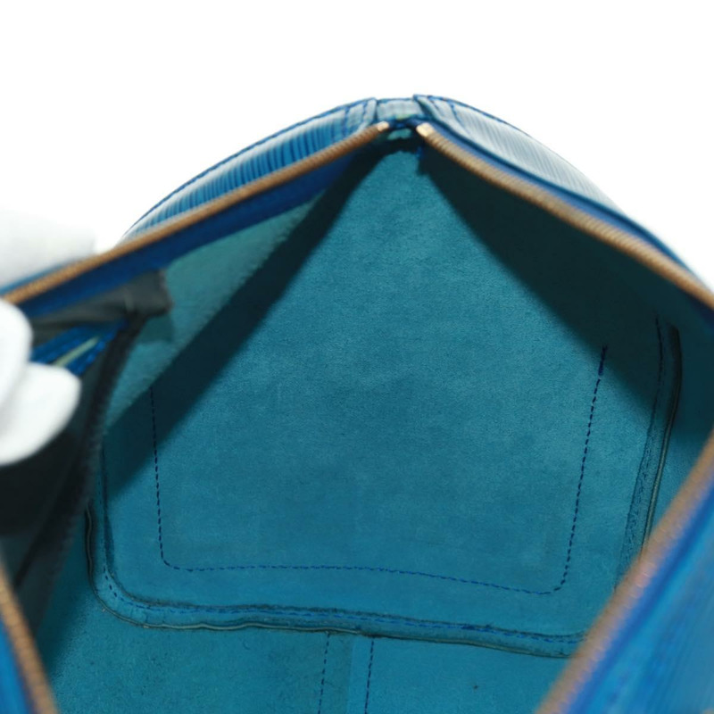 【日本直送】路易威登 Epi Speedy 35 手提包，托萊多藍，M42995，LV 正品，編號 163363V-20