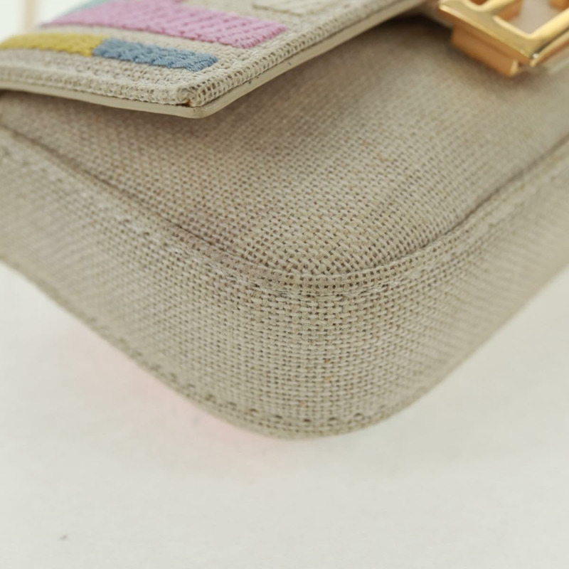【日本直送】FENDI Zucca 帆布微型水桶包吊飾 多色金色 正品 163112SAM-8