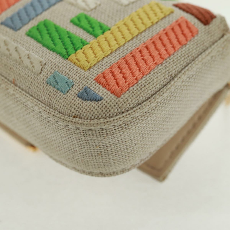 【日本直送】FENDI Zucca 帆布微型水桶包吊飾 多色金色 正品 163112SAM-15