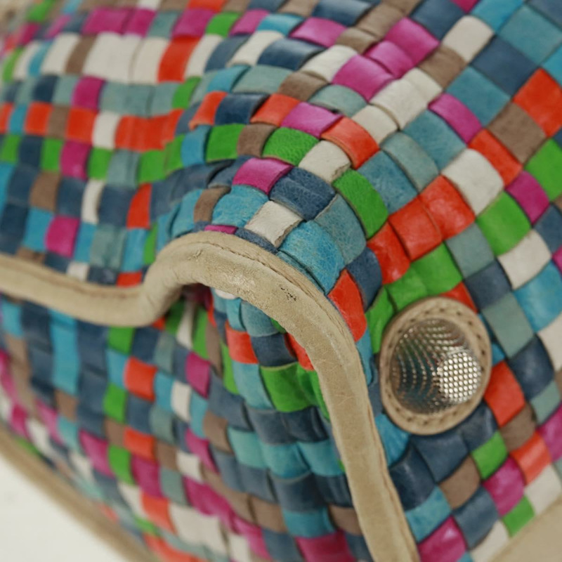 【日本直送】BALENCIAGA Giant Work 手提包 皮革 多色 銀色 173080 正品 163060V-14