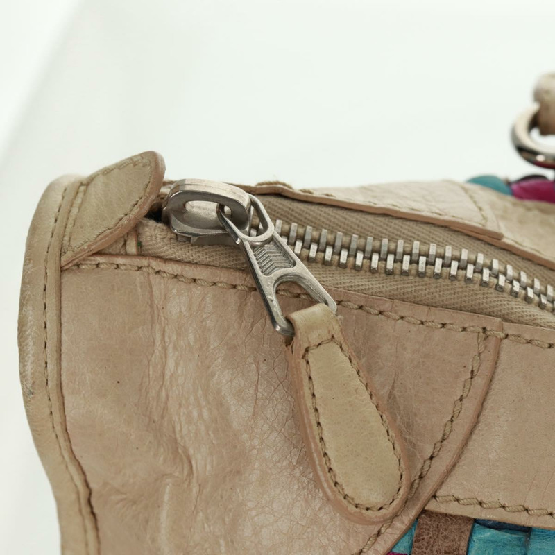 【日本直送】BALENCIAGA Giant Work 手提包 皮革 多色 銀色 173080 正品 163060V-18