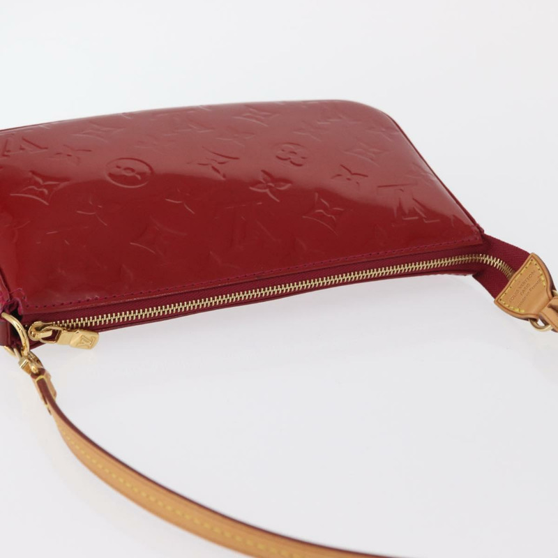 【日本直送】路易威登 Vernis Pochette 配件袋 Rose Andian M91574 正品 164264-5