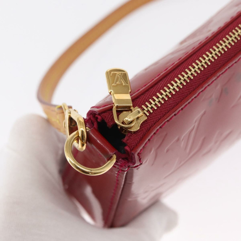 【日本直送】路易威登 Vernis Pochette 配件袋 Rose Andian M91574 正品 164264-8