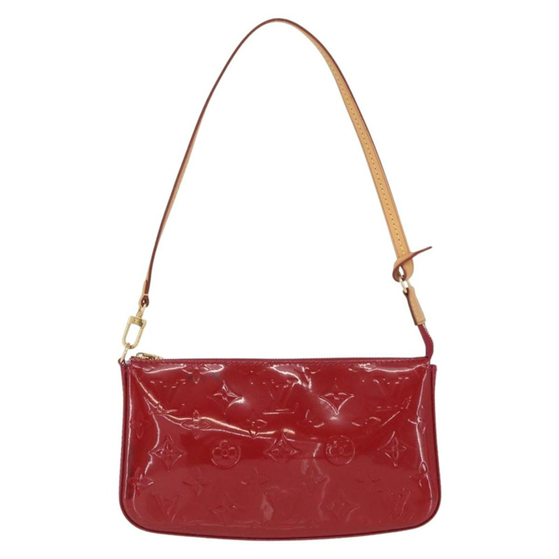 【日本直送】路易威登 Vernis Pochette 配件袋 Rose Andian M91574 正品 164264-12