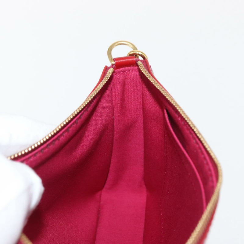 【日本直送】路易威登 Vernis Pochette 配件袋 Rose Andian M91574 正品 164264-19