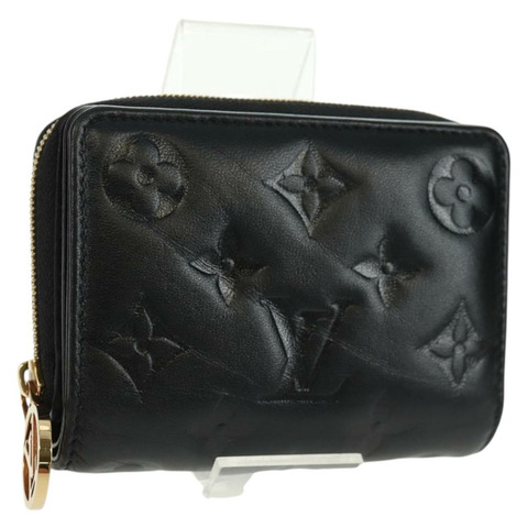 路易威登羊皮 Portefeuille Lou 皮夾 黑色 M81599 正品 164048SAM