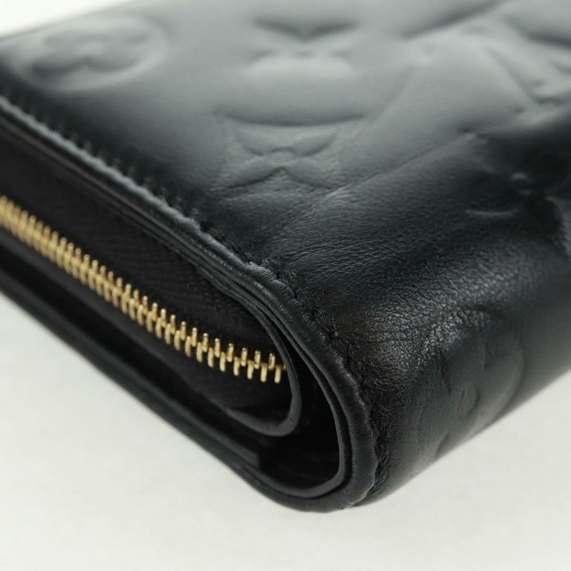 【日本直送】路易威登羊皮 Portefeuille Lou 皮夾 黑色 M81599 正品 164048SAM-14