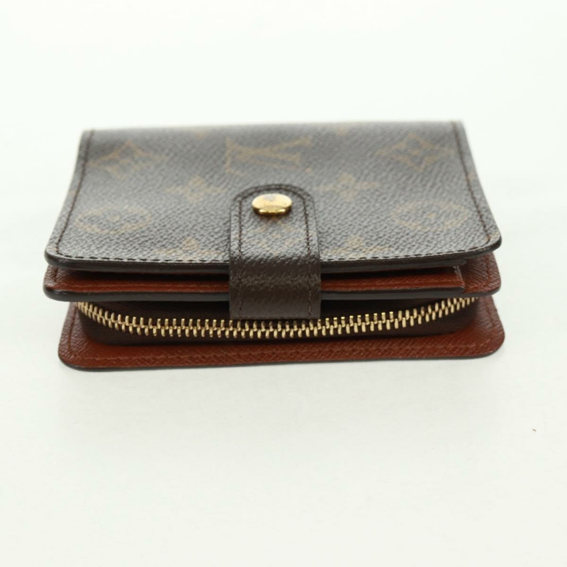【日本直送】路易威登 Monogram Compact Zip Wallet M61667 LV Auth 164000V-2