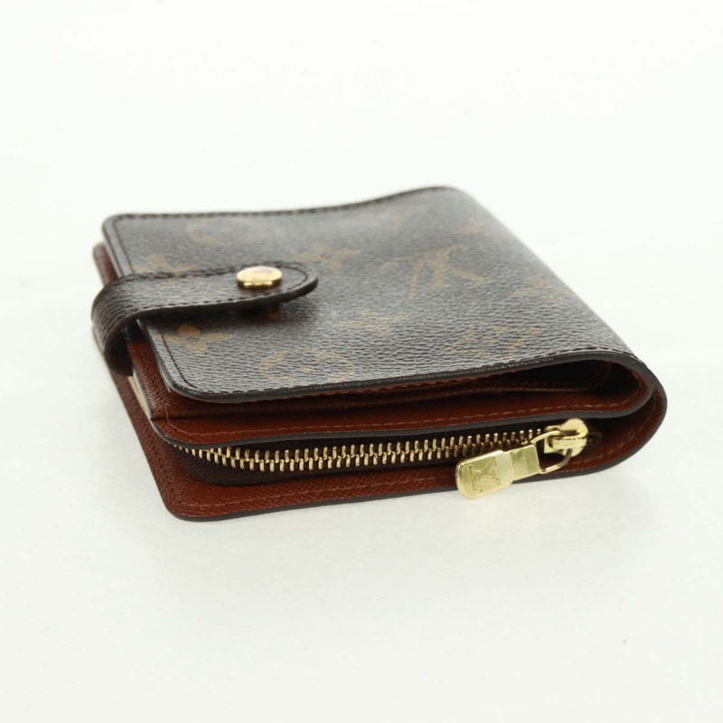 【日本直送】路易威登 Monogram Compact Zip Wallet M61667 LV Auth 164000V-4