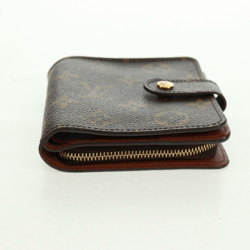 【日本直送】路易威登 Monogram Compact Zip Wallet M61667 LV Auth 164000V-5